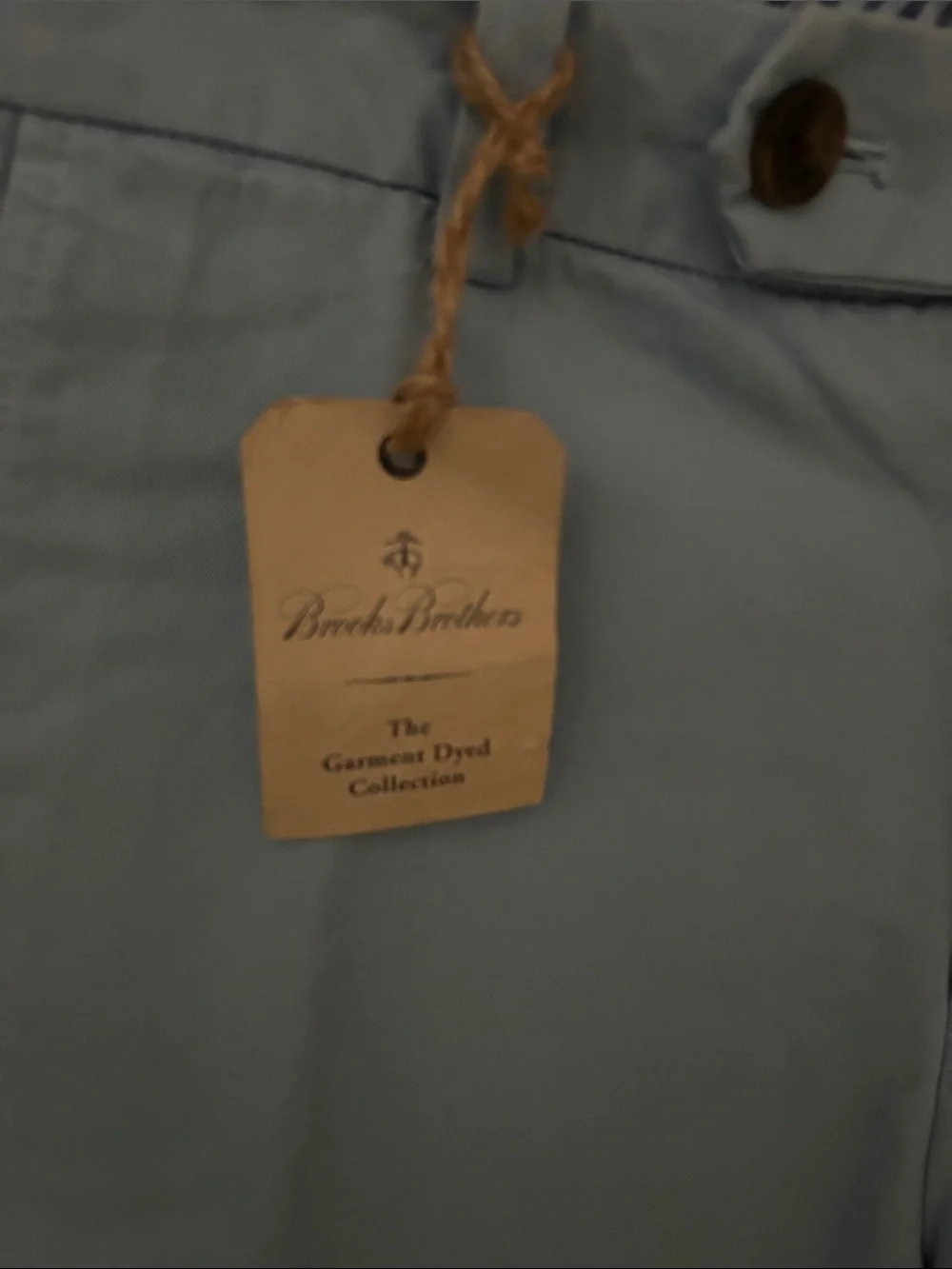 Brooks Brothers Light Blue Cotton Flat-Front Men’s Shorts